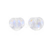 Electroplate Transparent Glass Beads GLAA-T022-24-B01-4
