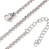 2.5MM 304 Stainless Steel Rolo Chain/Pea Chain Necklaces SA-CBA4160-23P-4
