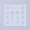 Plastic Reusable Drawing Painting Stencils Templates X-DIY-L026-106C-1