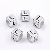 Plated Acrylic Beads PB43C9308-L-1