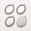 Zinc Alloy Pendant Settings for Cabochon & Rhinestone LS-PALLOY-A15257-AS-FF-1