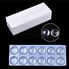 Transparent Glass Cabochons GGLA-R026-50mm-B-1