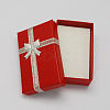 Valentines Day Wife Gifts Packages Cardboard Jewelry Set Boxes with Bowknot and Sponge Inside CBOX-R013-1-2