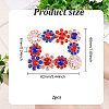 2Pcs Alloy Rhinestone Flower Shoe Decorations FIND-FG0002-40A-2