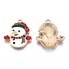 Eco-Friendly Alloy Enamel Pendants X-ENAM-Q437-068-NR-2