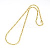304 Stainless Steel Figaro Chain Necklace Making X-STAS-A028-N022G-1