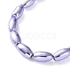 Electroplated Synthetic Non-magnetic Hematite Beads Strands G-C248-J01-8x12mm-4