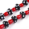 Handmade Lampwork Beads Strands LAMP-N024-09A-2