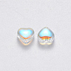 Transparent Spray Painted Glass Beads GLAA-R211-02-D02-2