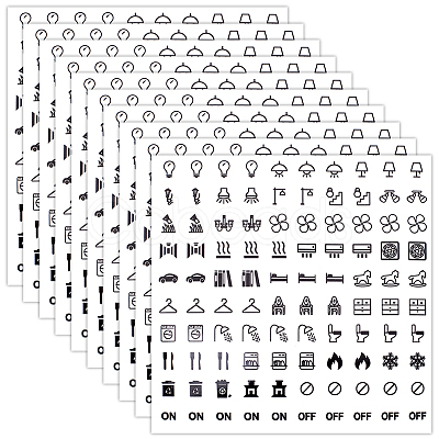 PVC Self-adhesive Stickers DIY-GF0013-33-1