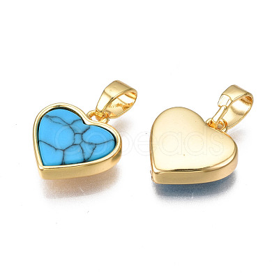 Real 18K Gold Plated Brass Pendants KK-N233-169A-03C-1