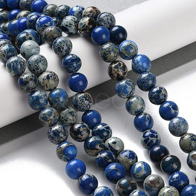 Dyed Natural Regalite/Imperial Jasper/Sea Sediment Jasper Beads Strands G-B124-C01-05-1