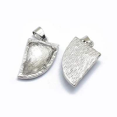 Natural Quartz Crystal Gemstone Pendants G-O176E-15P-1