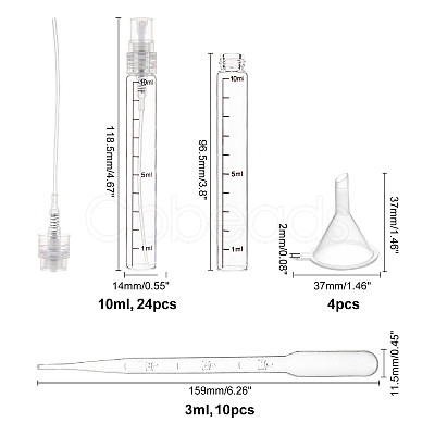 Glass Graduated Spray Bottles MRMJ-FH0001-06-1