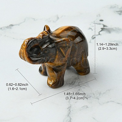 Natural Tiger Eye Home Decorations DJEW-YW0001-04A-1