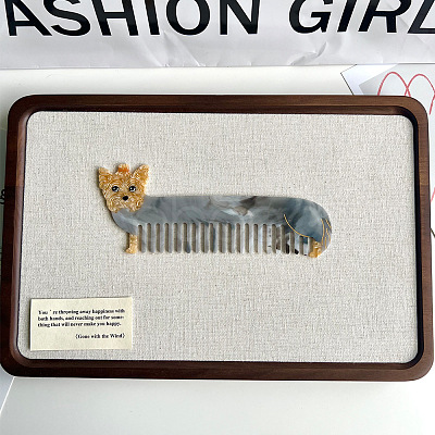 Cellulose Acetate Hair Combs PW-WG46438-01-1