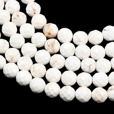 Natural Magnesite Beads Strands G-Z143-D01-6mm-1