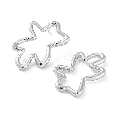Brass Stud Earring Findings KK-F871-51P-1
