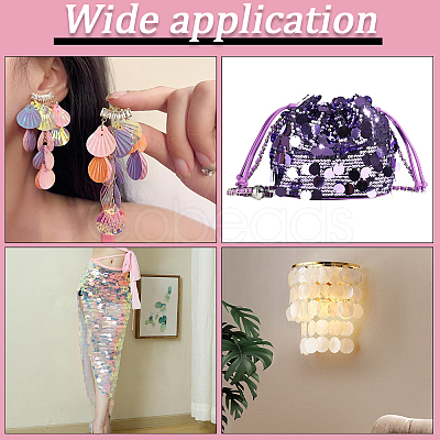100G PVC Sequin/Paillette Beads KY-CY0001-06B-1