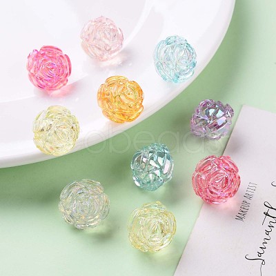 Transparent Acrylic Beads TACR-S154-31C-1