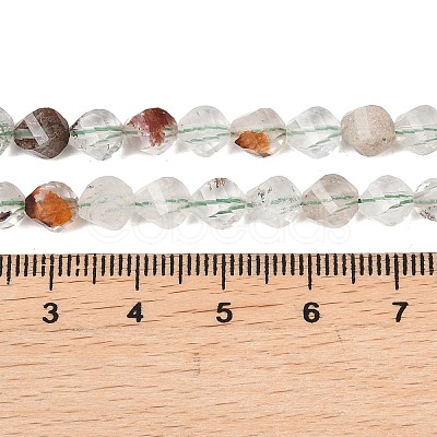 Natural Green Lodolite Quartz Beads Strands G-P611-C30-01-1