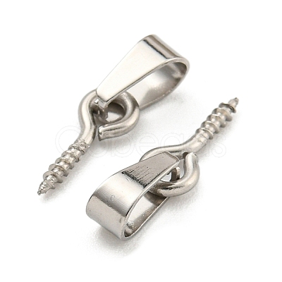 Tarnish Resistant 304 Stainless Steel Screw Eye Pin Peg Bails STAS-R233-01B-P-1