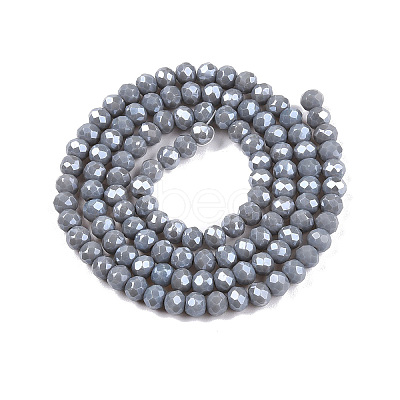 Electroplate Glass Beads Strands EGLA-A044-P4mm-A10-1