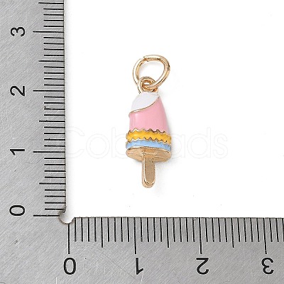 Alloy with Enamel Pendants AL-CBAE186-01G-01-1