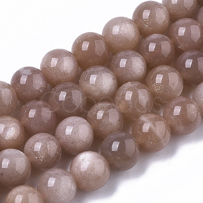 Natural Sunstone Beads Strands X-G-N327-01A-03-1