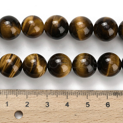 Natural Tiger Eye Beads Strands G-H329-C07-12mm-1