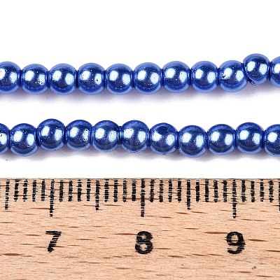 Baking Paint Glass Pearl Bead Strands HY-Q003-3mm-28-1