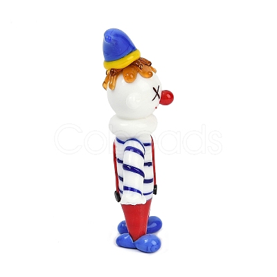 Handmade Lampwork Clown Display Decorations LAMP-Q005-12G-1