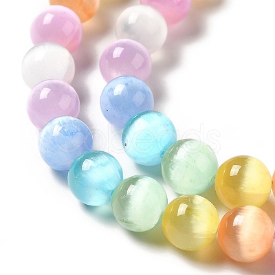 Natural Selenite Beads Strands G-P493-01A-1