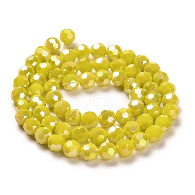 Opaque Glass Beads Stands X-EGLA-A035-P8mm-B04-1
