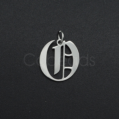 Non-Tarnish 304 Stainless Steel Pendants STAS-R111-JA565-O-1