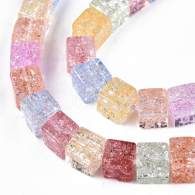 Crackle Glass Beads X-GLAA-S192-005A-1