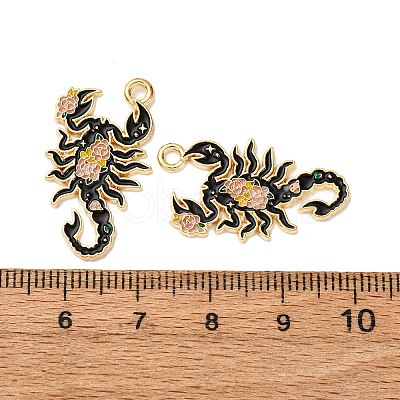 Alloy Enamel Pendants FIND-H051-08G-1