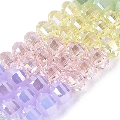 Electroplate Mixed Styles Glass Beads Strands EGLA-N022-14A-A02-1
