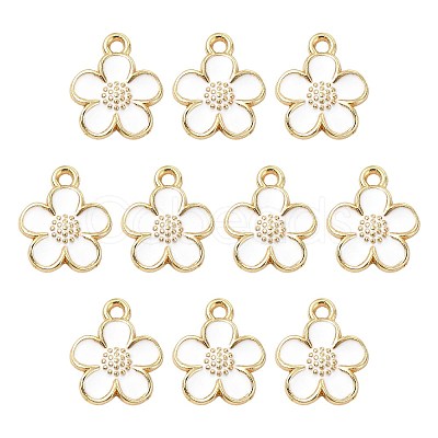 10Pcs Alloy Enamel Pendants FIND-FS0005-32C-1