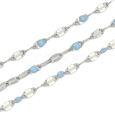 Brass Dapped Chains AJEW-Q153-02P-08-1