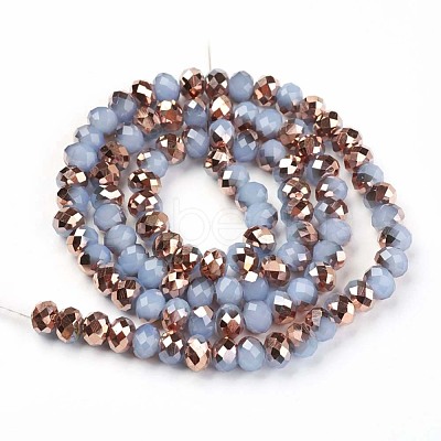 Electroplate Glass Beads Strands EGLA-A034-J6mm-N06-1