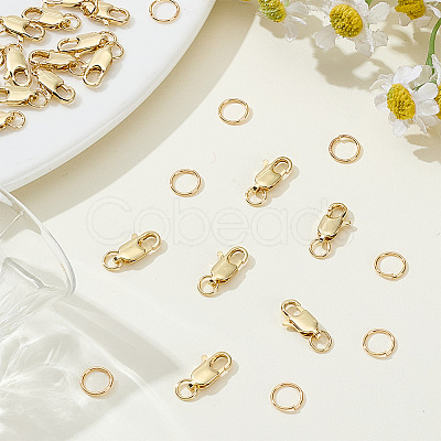 20Pcs Brass Lobster Claw Clasps KK-ME0003-50-1