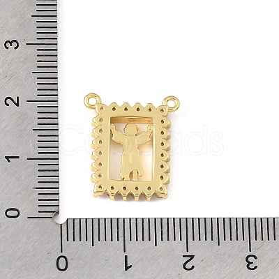 Religion Brass Micro Pave Cubic Zirconia Pendants KK-E799-02C-G-1