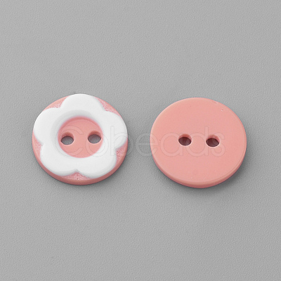 2-Hole Acrylic Buttons X-BUTT-S020-34-1