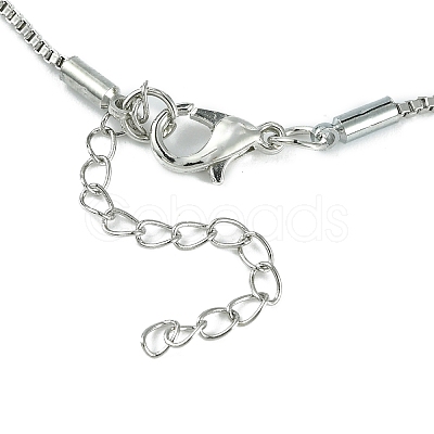 Cubic Zirconia Fairy with Heart Pendant Necklace with Box Chains LS-NJEW-C004-01D-1