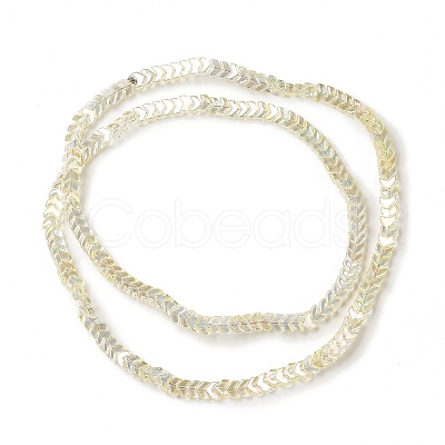 Electroplate Transparent Glass Beads Strands EGLA-L044-B-FR01-1