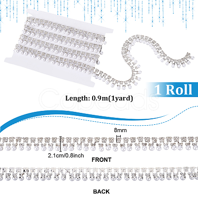 1Yard Round Iron Rhinestone Strass Chains CH-PH0001-17-1