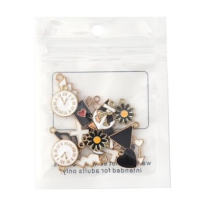 20Pcs 10 Styles Alloy Enamel Charms ENAM-FS0003-45-1