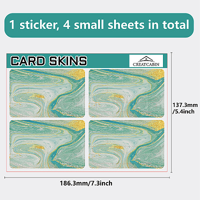 PVC Plastic Waterproof Card Stickers DIY-WH0432-035-1