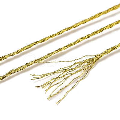 10 Skeins 12-Ply Metallic Polyester Embroidery Floss OCOR-Q057-A06-1